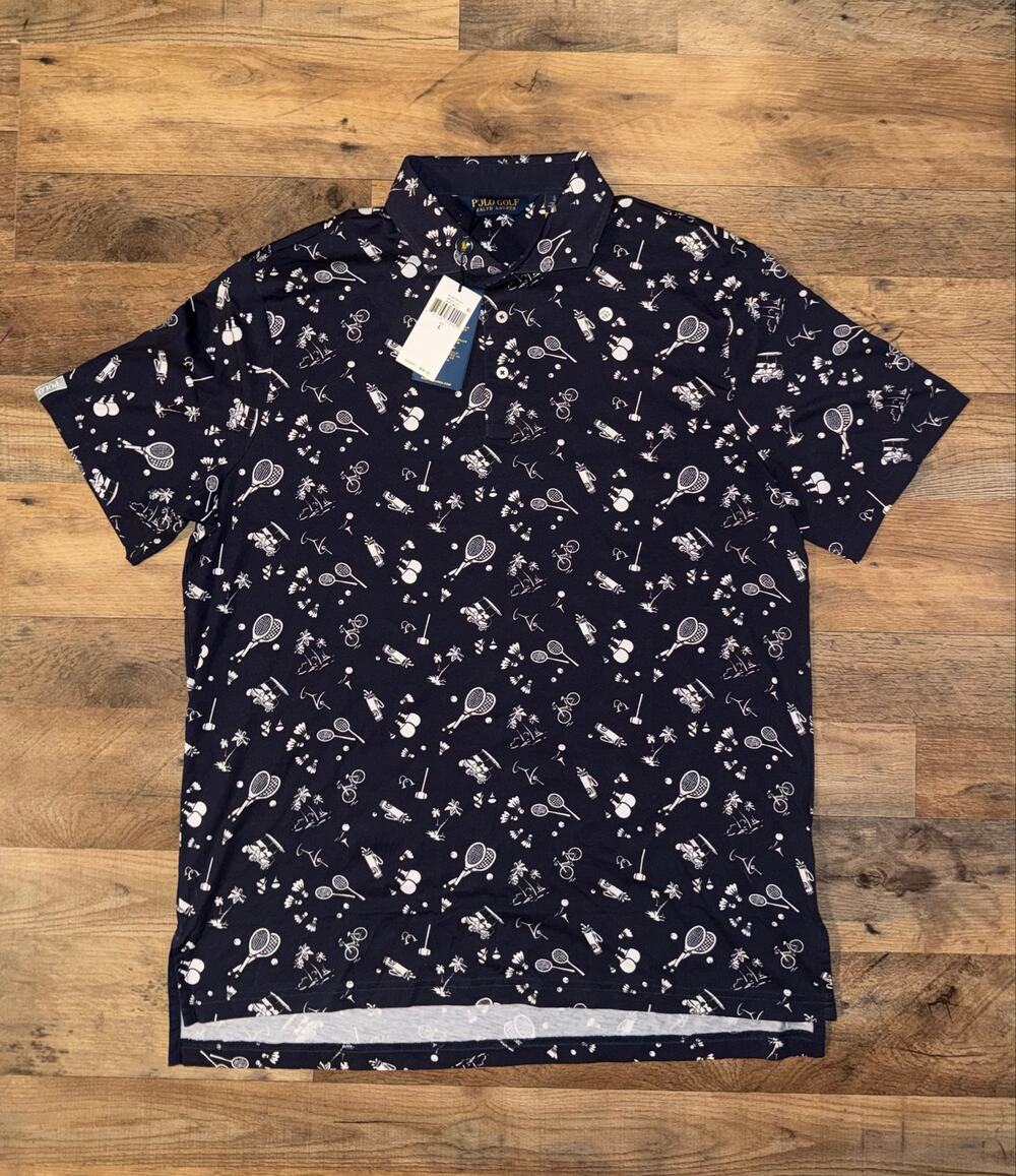 Polo Golf Ralph Lauren Men’s New blue & white polo